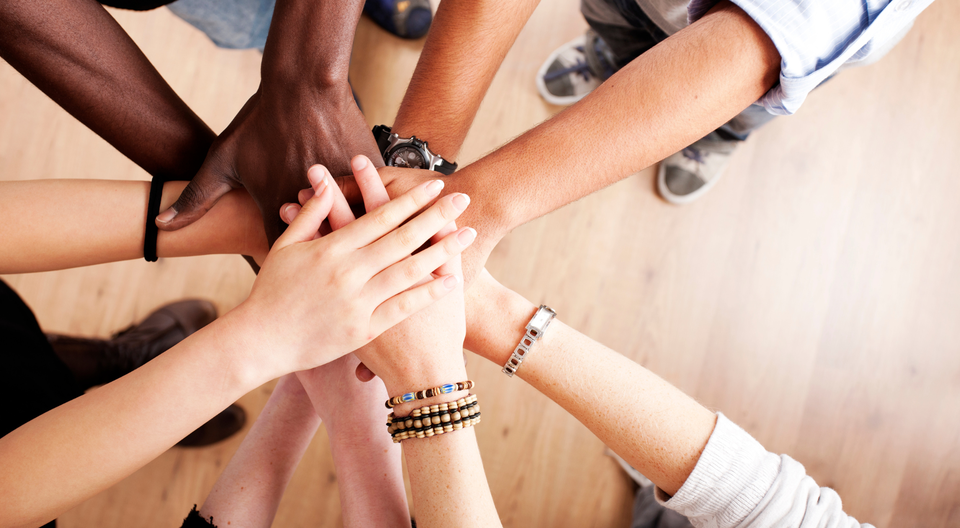 hands together