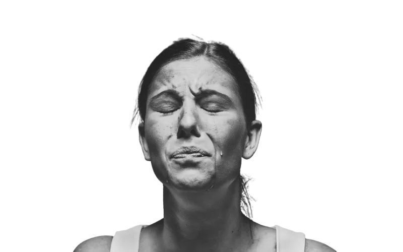 crying white woman